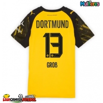 Camisa de Futebol Borussia Dortmund Pascal Gross #13 Equipamento Principal Mulheres 2025-26 Manga Curta